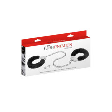 Поножи Fetish Tentation Adjustable metal and fur ankle cuffs