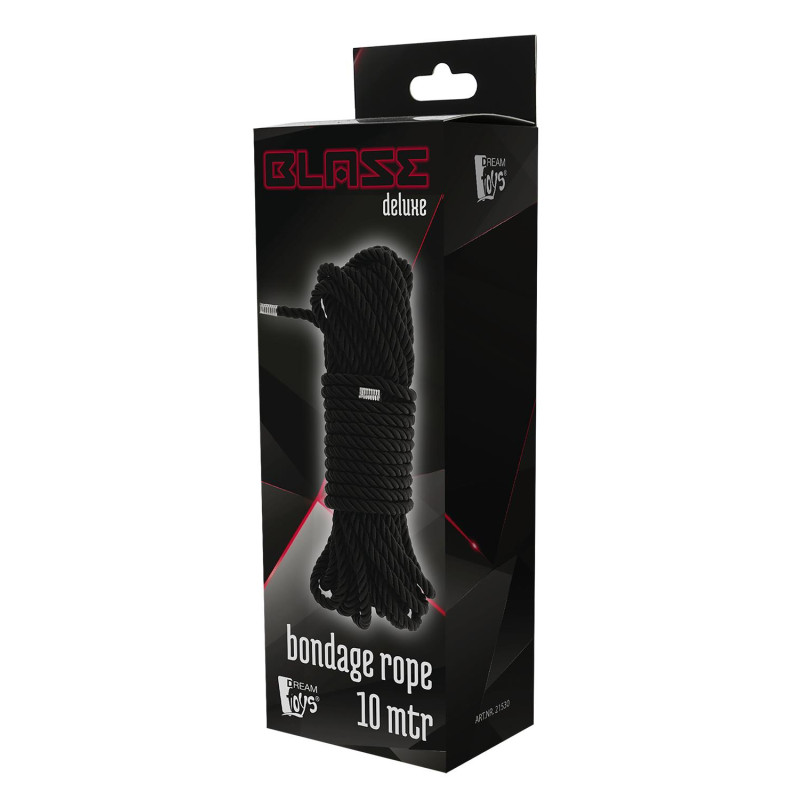 Веревка для бондажа Dreamtoys Blaze Deluxe Bondage Rope 10 м Черная Веревка для бондажа Dreamtoys Blaze Deluxe Bondage Rope 10 м Черная