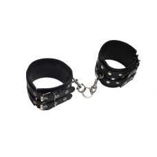 Кайдани на щиколотки sLash Leather Double Fix Leg Cuffs, Black