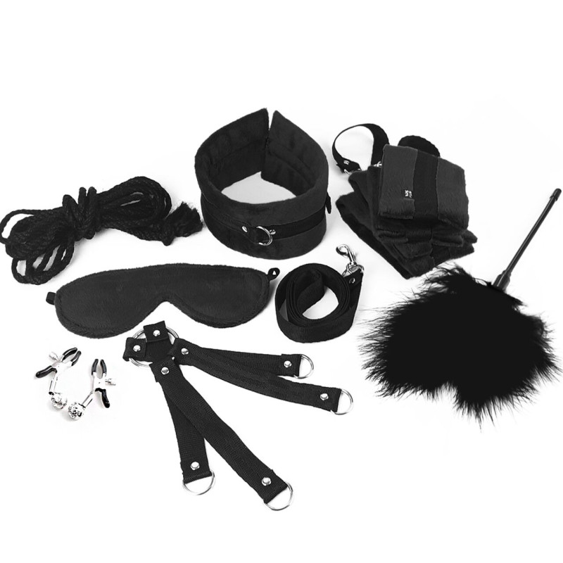 BDSM-набор Art of Sex – Soft Touch BDSM Set, черный, 9 предметов BDSM-набор Art of Sex – Soft Touch BDSM Set, черный, 9 предметов