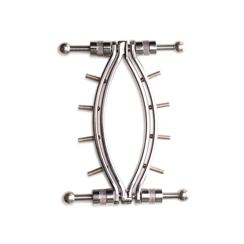 Затискач для вагіни Master Series: Spread 'Em Poker Vagina Clamp with Adjustable Pressure Screws, ши Затискач для вагіни Master Series: Spread 'Em Poker Vagina Clamp with Adjustable Pressure Screws, ши