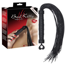 Плетка Bad Kitty Whip Silicone Чорна