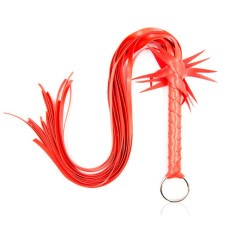 Флогер з квіткою DS Fetish Flogger L red with flower 70 см