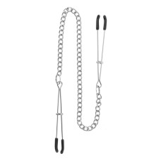 Затискачі на соски з ланцюжком Taboom Tweezers With Chain, сріблясті