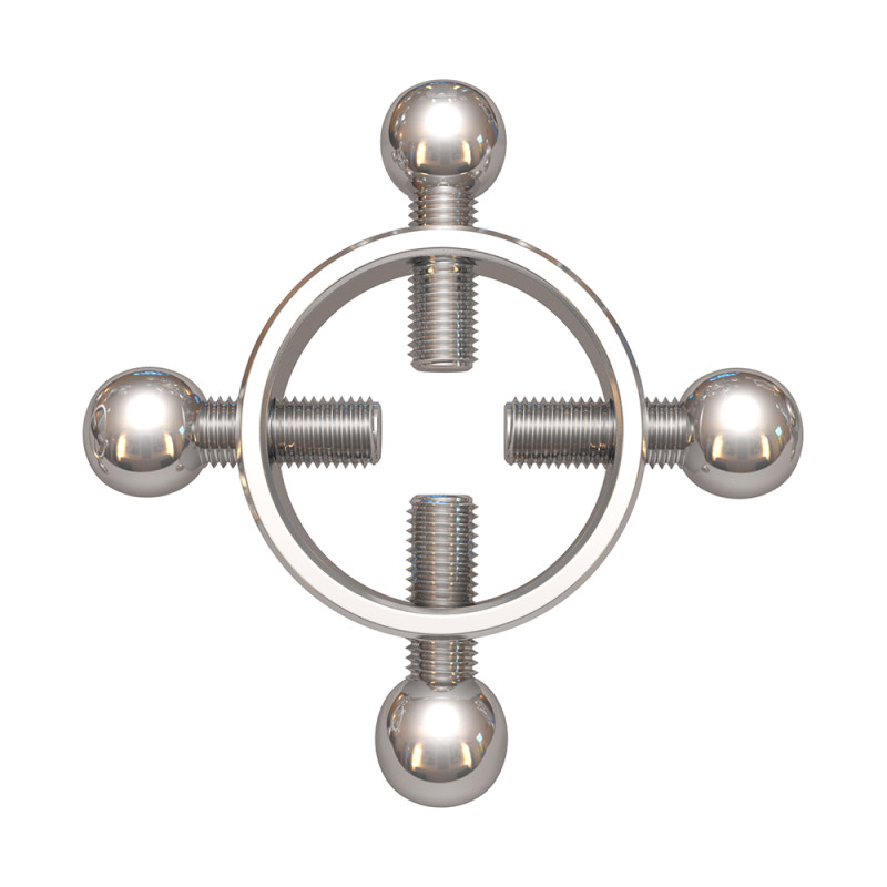 Зажимы на соски с четырьмя болтами Chisa Sins Metal Зажимы на соски с четырьмя болтами Chisa Sins Metal