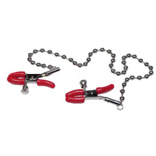 Зажимы для сосков Bad Kitty Серебристые/Красные