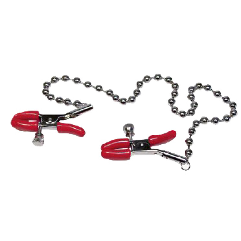 Зажимы для сосков Bad Kitty Серебристые/Красные Зажимы для сосков Bad Kitty Серебристые/Красные