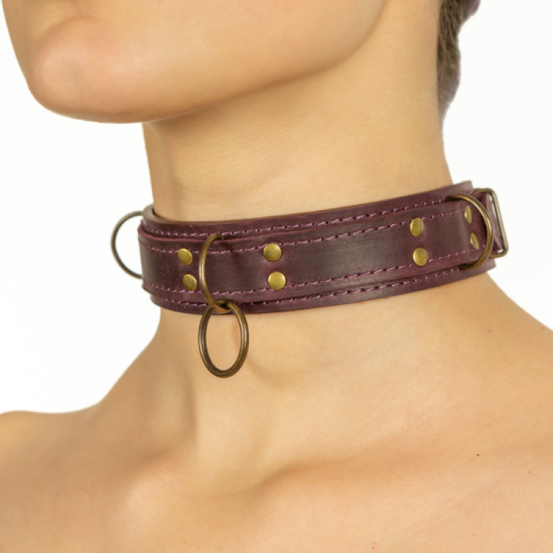 Премиум ошейник LOVECRAFT размер S фиолетовый