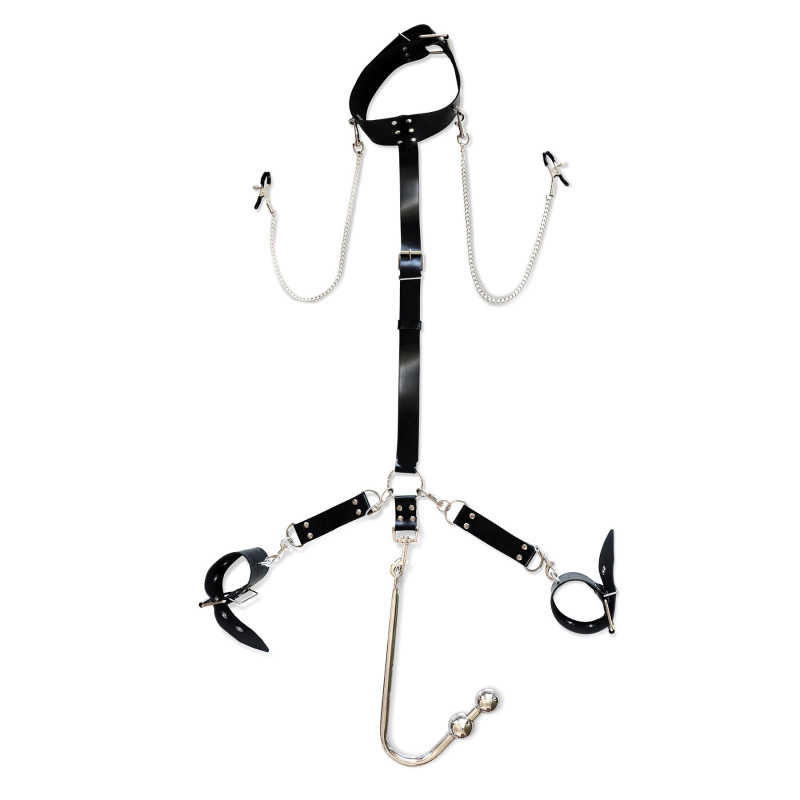 Бондажний набір з металевим анальним гаком Art of Sex Beatrice Bondage set with anal hook № 3 Бондажний набір з металевим анальним гаком Art of Sex Beatrice Bondage set with anal hook № 3