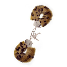 Наручники Dreamtoys Metal Handcuff with Plush Леопардовые
