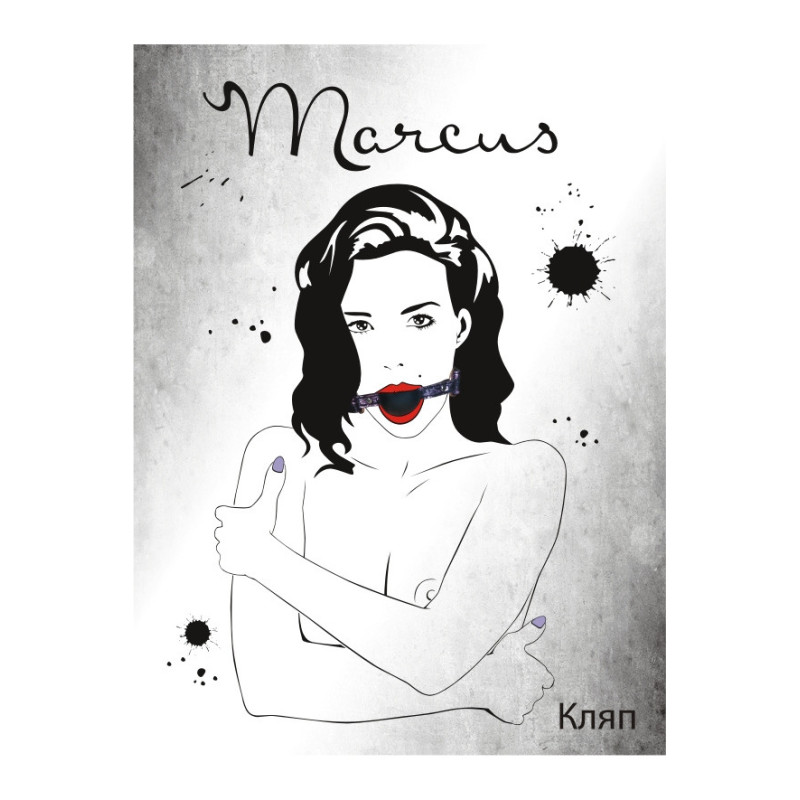 Кляп силіконовий на мереживному ремінці Toyfa Marcus