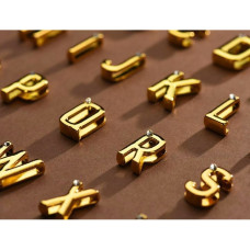 Чокер UPKO с надписью BABY из итальянской кожи, черный с золотой фурнитурой