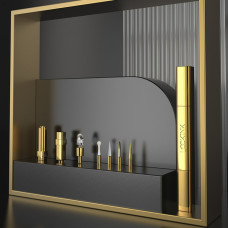 Тиклер-ручка с 5 насадками Lockink, металлическая, золотая