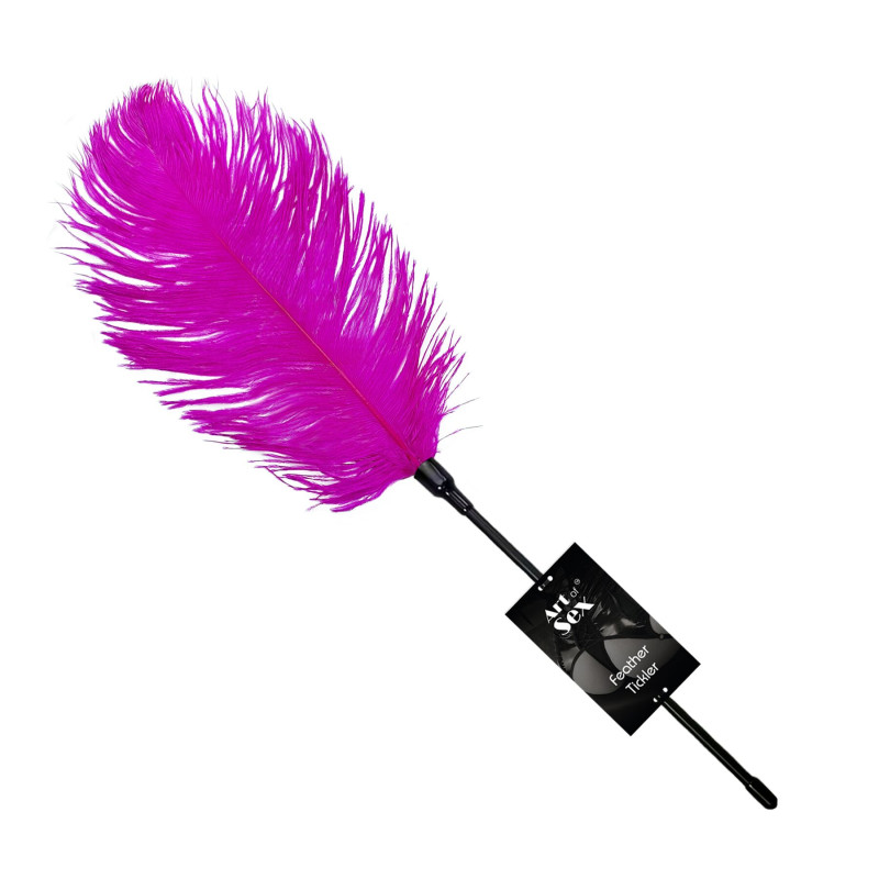 Щекоталка со страусиным пером Art of Sex – Feather Tickler, темно-розовая Щекоталка со страусиным пером Art of Sex – Feather Tickler, темно-розовая