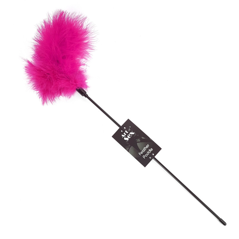 Щекоталка с пером индюка Art of Sex – Feather Paddle, темно-розовая Щекоталка с пером индюка Art of Sex – Feather Paddle, темно-розовая