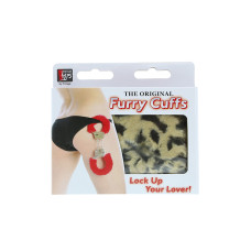 Наручники Dreamtoys Metal Handcuff with Plush Леопардовые