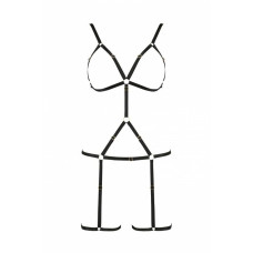 Портупея-стрепы на все тело Passion Exclusive Indica black S/M