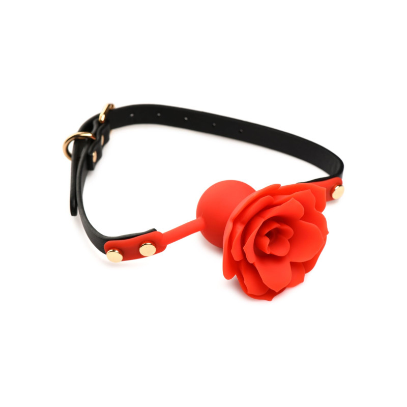 Силиконовый кляп с розой Master Series: Blossom Silicone Rose Gag – Red Силиконовый кляп с розой Master Series: Blossom Silicone Rose Gag – Red
