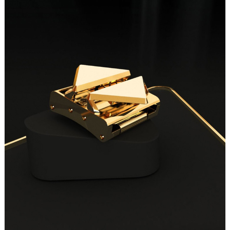 Маска кляп кіберпанк золотиста Lockink