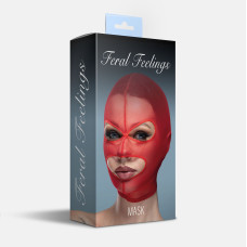 Маска сітка з відкритим ротом та очима Feral Feelings - Mask Red
