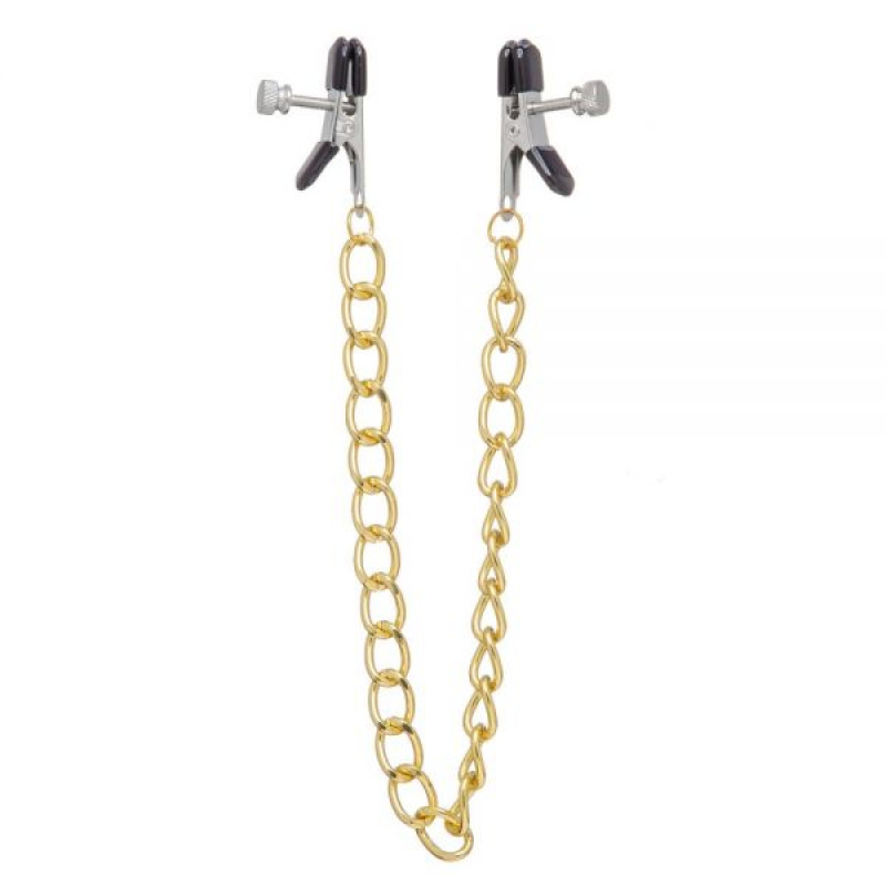 Затискачі на соски Lucky Bay Nipple play Gold Cnain Затискачі на соски Lucky Bay Nipple play Gold Cnain
