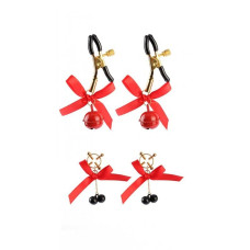 Набор зажимов на соски с колокольчиками Chisa Senuelo, 2 пары