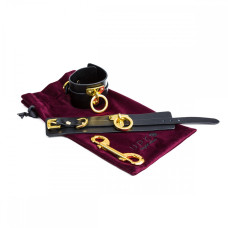 Кожаные глаза со вставками позолоты UPKO Ankle Cuffs UPKO size L