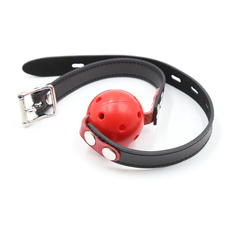 Кляп DS Fetish Locking ball gags M plastic black/red Кляп DS Fetish Locking ball gags M plastic black/red