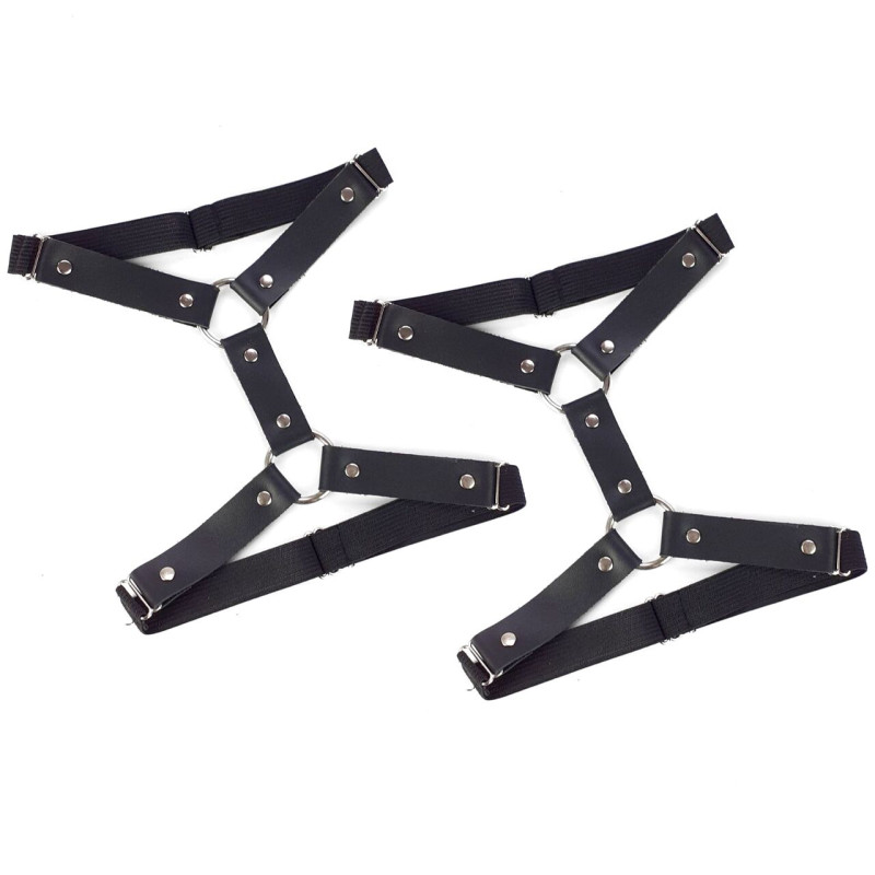 Гартеры на ногу из натуральной кожи Art of Sex - Kristina Leg Garters 2 шт, Черные Гартеры на ногу из натуральной кожи Art of Sex - Kristina Leg Garters 2 шт, Черные