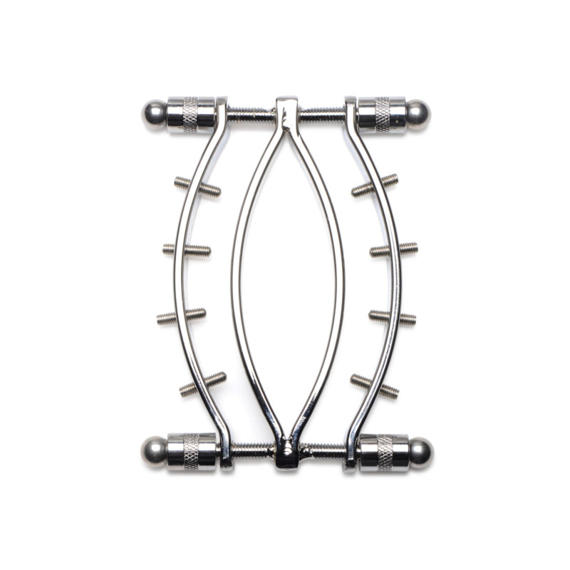 Затискач для вагіни Master Series: Spread 'Em Poker Vagina Clamp with Adjustable Pressure Screws, ши Затискач для вагіни Master Series: Spread 'Em Poker Vagina Clamp with Adjustable Pressure Screws, ши