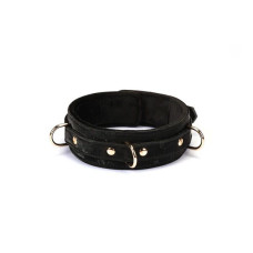 Ошейник с поводком Liebe Seele Boudoir Amor Collar with Leash Black