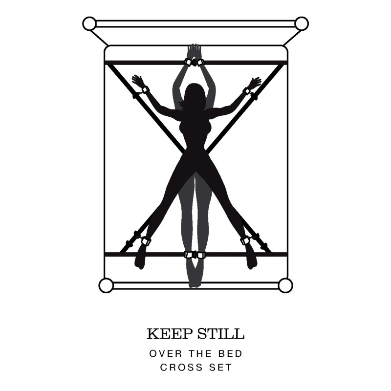 Крестообразная ременная система для фиксации к кровати Fifty Shades of Grey Замри