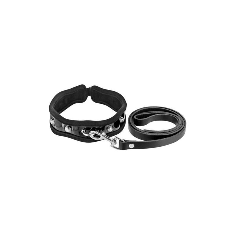 Повідець Fetish Tentation Premium Patent leather chocker and leash Повідець Fetish Tentation Premium Patent leather chocker and leash