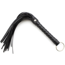 Флогер мини DS Fetish, экокожа, черный, 28 см