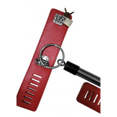 Розпірка з нашийниками та наручниками DS Fetish, метал, червона