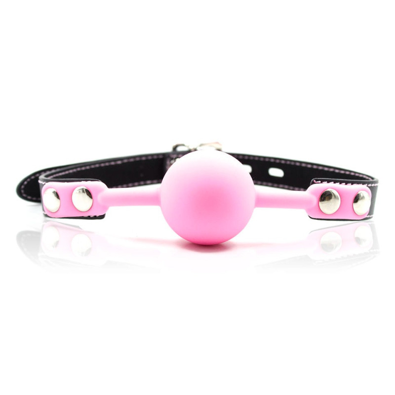 Кляп DS Fetish Silicone ball gag with lock силиконовый с замком Розовый Кляп DS Fetish Silicone ball gag with lock силиконовый с замком Розовый