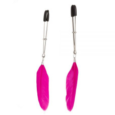 Зажимы на соски Перышки Lucky Bay Nipple Play Розовые