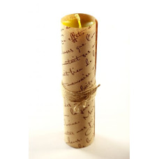 Свеча ручной работы sLash L Желтая