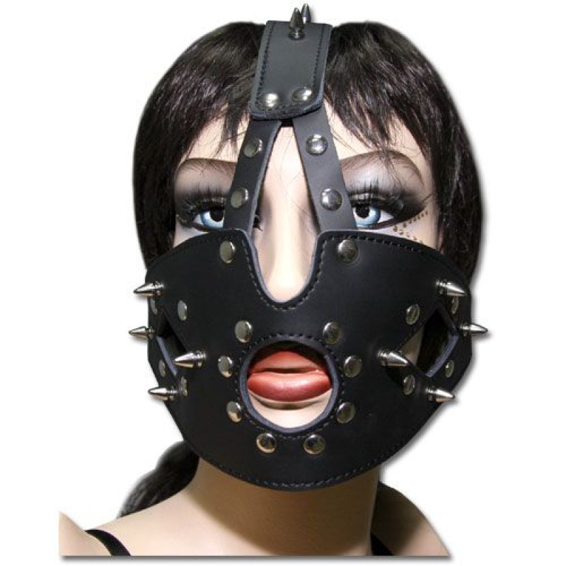 Маска Spade Черная с шипами 280847