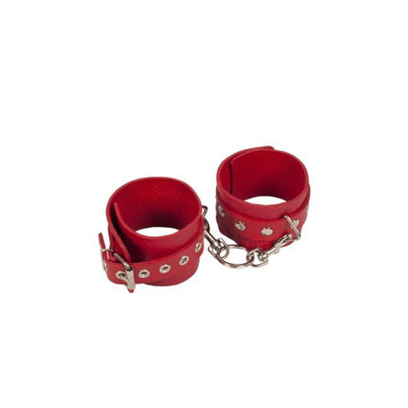 Наручники sLash Leather Restraints Hand Cuffs 2, Red Наручники sLash Leather Restraints Hand Cuffs 2, Red