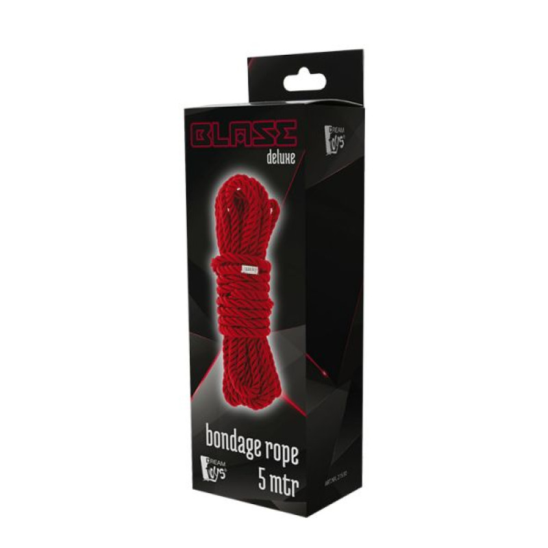 Веревка для бондажа Dreamtoys Blaze Deluxe Bondage Rope 5 м Красная Веревка для бондажа Dreamtoys Blaze Deluxe Bondage Rope 5 м Красная