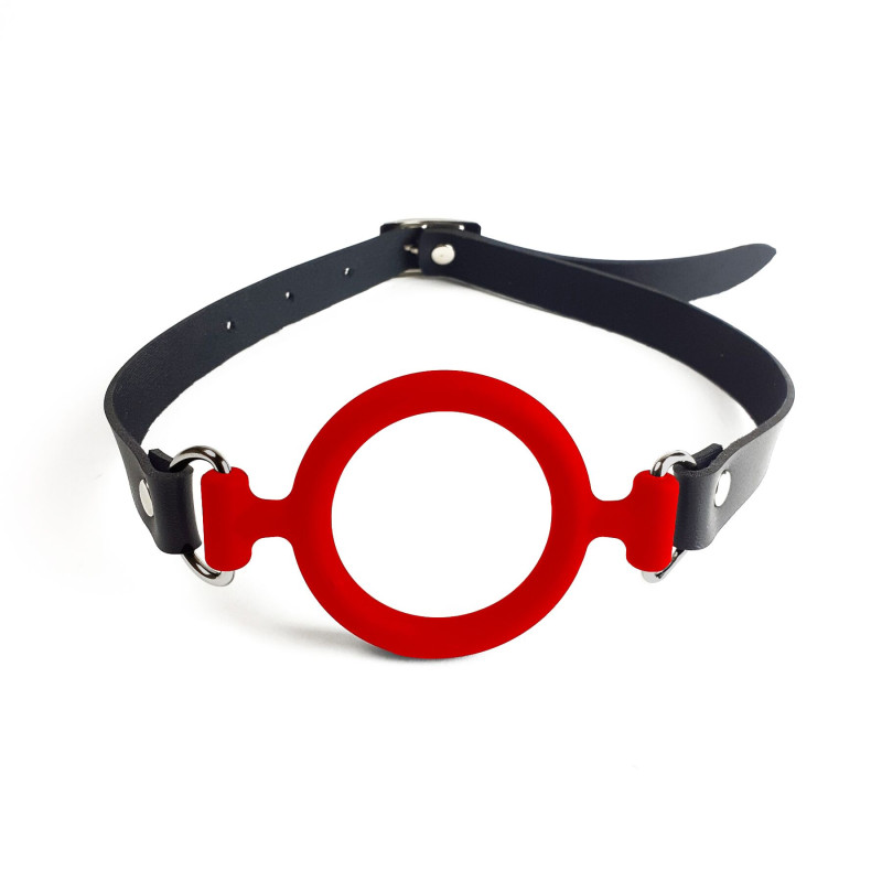 Кляп-расширитель силиконовое кольцо Art of Sex – Gag ring, красный, натуральная кожа Кляп-расширитель силиконовое кольцо Art of Sex – Gag ring, красный, натуральная кожа
