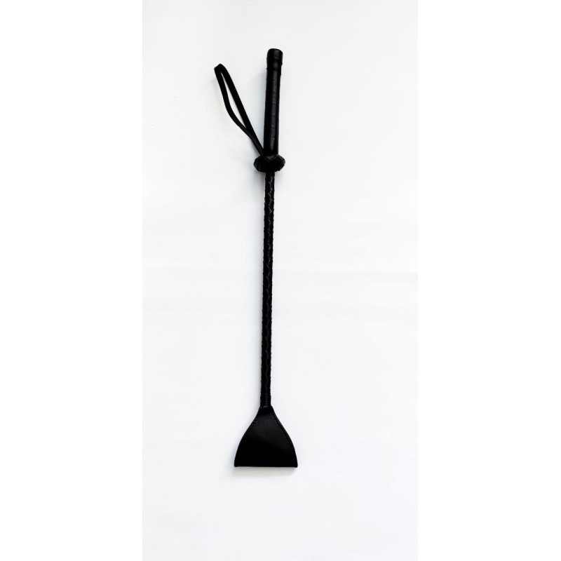 Плетеный стек DS Fetish, экокожа, черный, 52 см