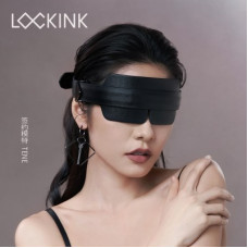 Маска на глаза кожаная Lockink черная