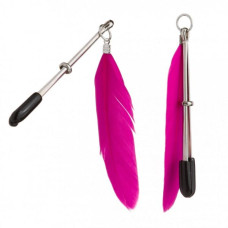 Зажимы на соски Перышки Lucky Bay Nipple Play Розовые