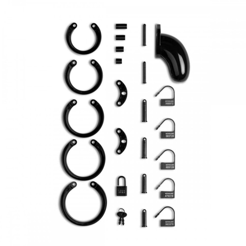 Пояс вірності ManCage Lockdown Chastity Cage, чорний, M Пояс вірності ManCage Lockdown Chastity Cage, чорний, M