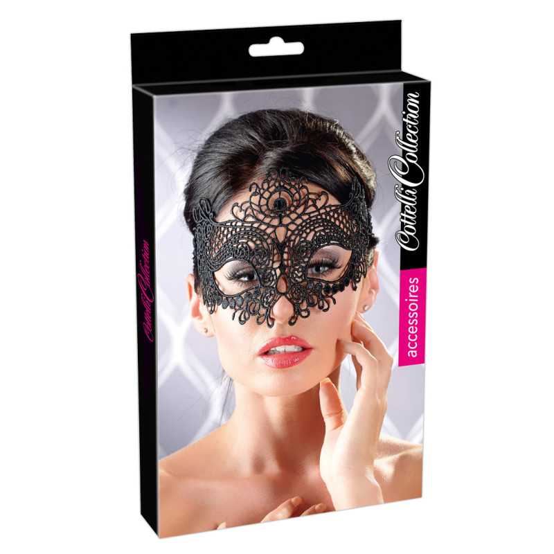 Маска Cottelli Collection 2480298 Embroidered Mask Черная
