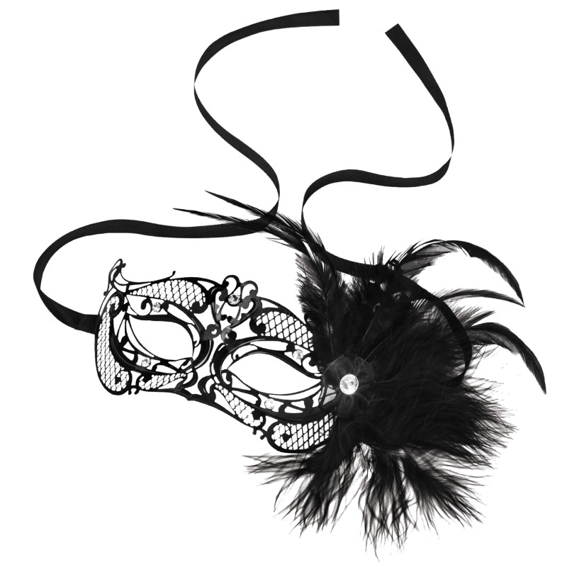 Маска StRubber STEAMY SHADES Mardi Gras Mask with Feathers Маска StRubber STEAMY SHADES Mardi Gras Mask with Feathers