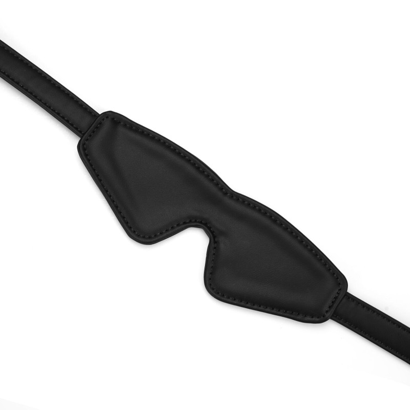 Маска на очі Liebe Seele Black Organosilicon Blindfold, екошкіра Маска на очі Liebe Seele Black Organosilicon Blindfold, екошкіра