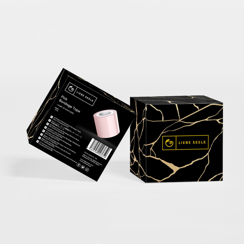 Скотч для бондажа Liebe Seele Bondage Tape Pink 25м, не липнет к коже и волосам, без следов Скотч для бондажа Liebe Seele Bondage Tape Pink 25м, не липнет к коже и волосам, без следов